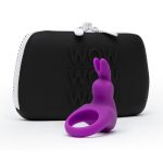 Happy Rabbit Cock Ring Rechargeable Silicone Kit (2 Piece) - Purple/Black