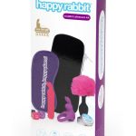 Happy Rabbit Couples Rechargeable Silicone Pleasure Kit (7 Piece) - Pink/Purple