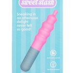 Rock Candy Bubble Gusher Rechargeable Silicone Clitoral Vibrator - Pink/Gray