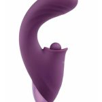 Bodywand I.D. Bump Rechargeable Silicone Dual Stimulating Massager- Wine