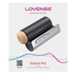 Lovense Solace Pro Rechargeable App Compatible Stroker - Black/Silver