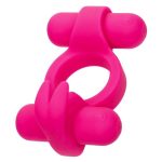 Silicone Rechargeable Rockin` Rabbit Cock Ring - Pink