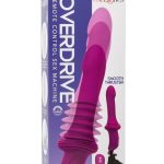 Overdrive Remote Control Rechargeable Silicone Sex Machine Smooth Thruster - Pink