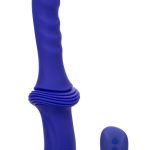 Overdrive Remote Control Rechargeable Silicone Sex Machine Ridge Thruster - Purple