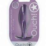 Ouch! Oval Anal Plug Silicone - Metallic Purple