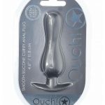 Ouch! Curvy Anal Plug Silicone - Gun Metal