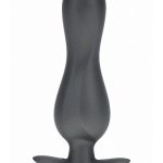 Ouch! Curvy Anal Plug Silicone - Gun Metal