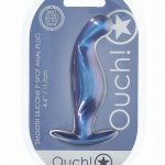 Ouch! P-Spot Anal Plug Silicone - Metallic Blue