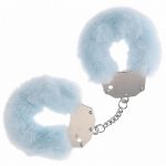 Ouch! Heavy-Duty Fluffy Handcuffs - Powder Blue