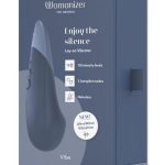 Womanizer Vibe Rechargeable Silicone Clitoral Vibrator - Dark Blue