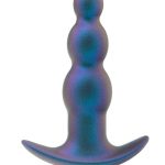 Anal Adventures Matrix Expedition Plug Silicone Rechargeable Anal Plug - Lunar Blue