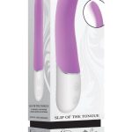 Slip of the Tongue Rechargeable Silicone Clitoral Stimulator - Pink/White