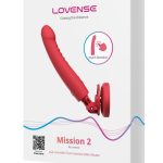 Lovense Mission 2 Silicone Rechargeable Vibrator - Red