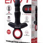 Envy Vibrating Silicone Rechargeable Thrusting Assifier - Black