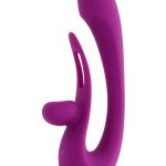 Playboy Cha Cha Slide Rechargeable Silicone Dual Vibrator - Purple