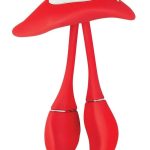 The Beat Intimate Ero-Vibe Rechargeable Silicone Vibrator - Red