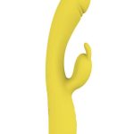 Blaze Heat Up Bunny Rechargeable Silicone Vibrator - Yellow