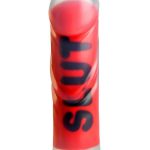 Master Series SLUT Silicone Dildo - Red/Black/Clear