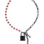 Sex and Mischief Ex`s andamp; Oh`s Crystal Day Collar -Red/Black