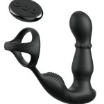 Anal Fantasy Elite Ass-Gasm Side and Glide Rechargeable Silicone Prostate Stimulator - Black