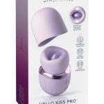 JimmyJane Hello Kiss Pro Rechargeable Silicone Clitoral Stimulator - Lavender