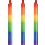 Master Series Pride Candles Rainbow Drip Candle (Set of 3) - Rainbow