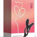Pleasure Pivot App Control Rechargeable Silicone Couples Vibrator - Black