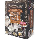 Glitterati Penis Party Pack - Black/Gold