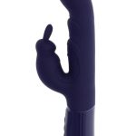 Big Deal Girthy Rechargeable Silicone Rabbit Vibrator - Purple
