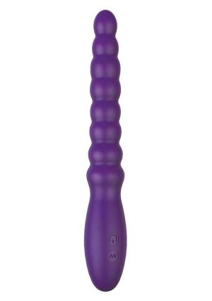 Ass-Sation Magic Wand Rechargeable Silicone Anal Vibrator - Purple