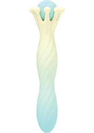 Wet Dreams Crown Jewel Rechargeable Silicone Crown Sceptor Vibrator - Multicolor